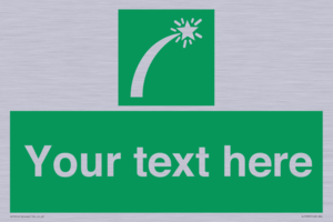 Custom sign safe condition Survival craft distress signal